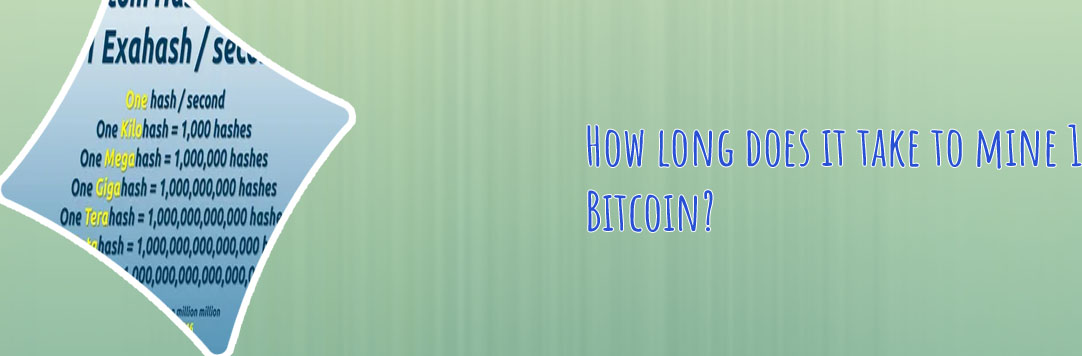 How long does it take to mine one bitcoin